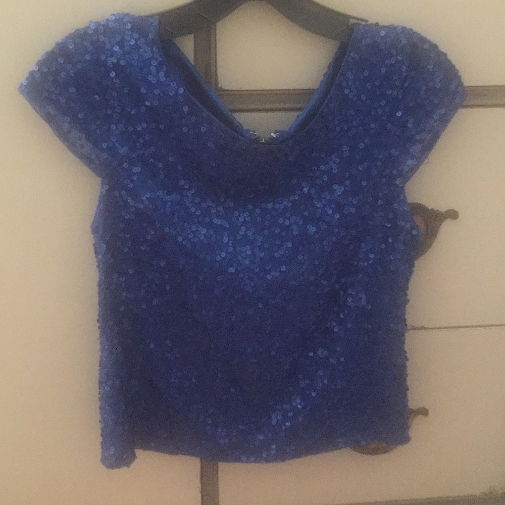 Alice and Olivia sequin top